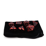 Red Barbarian Rage Metallic Dice Set