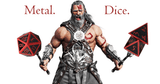Red Barbarian Rage Metallic Dice Set