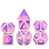 Cotton Candy Metal Dice Set