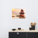 Framed matte paper poster