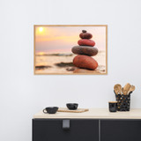 Framed matte paper poster