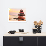 Framed matte paper poster