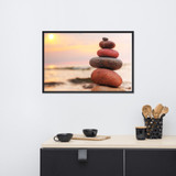 Framed matte paper poster
