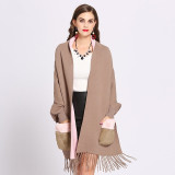 Pocket Shawl Long Sleeve Wrap Vintage Shawl Scarf