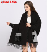 Pocket Shawl Long Sleeve Wrap Vintage Shawl Scarf