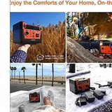 300-Watt Portable Power Station - 280Wh Battery Powered Generator Alternative with 12V, 24V, AC and USB Outputs - Solar Rechargeable Lithium Backup Power - for Camping Outdoors RV Emergency : Garden & Outdoor