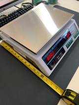 60 Lbs Price Computing Scale AC/DC Weigh Market Produce - Balanza