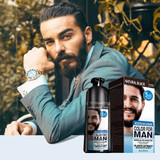 Permanent beard dye shampoo for men