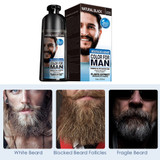 Permanent beard dye shampoo for men
