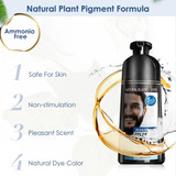 Permanent beard dye shampoo for men