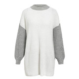 Turtleneck  Color Block Knitted Pullover Sweaters