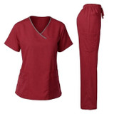 Short sleeve scrubs sets nursing uniform wholesale