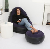 Lerinee Sofa Cover - BEAN BAG lazy sofa inflatable folding recliner outdoor sofa bed with pedal comfortable flocking single sofa chair pile coating