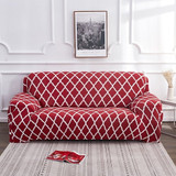 Lerinee Sofa Cover - Geometric Sofa Cover Elastic Stretch Slipcovers for Living Room Armchair Slipcover Stretch Corner Sofa Couch Cover