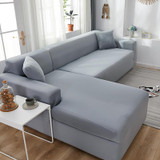 Lerinee Sofa Cover - Sofa Cover Solid Color Corner Sofa Covers for Living Room Elastic Spandex Couch Cover Stretch Slipcovers