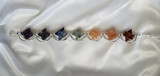 7 CHAKRA SPINNING MERKABA HEALING CHRYSTAL WAND.