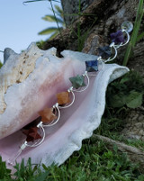 7 CHAKRA SPINNING MERKABA HEALING CHRYSTAL WAND.