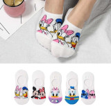 5Pairs/Lot Summer Cartoon Cat Fox rabbit Socks Cute Animal Women Socks Funny Ankle Socks Ladies Cotton invisible socks Dropship