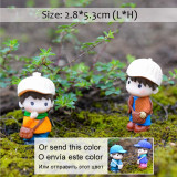 BAIUFOR Lovers Couple Miniature Mini Doll DIY Terrarium Figurines Fairy Garden Decor Valentine's Day Gift Home Accessories