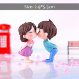 BAIUFOR Lovers Couple Miniature Mini Doll DIY Terrarium Figurines Fairy Garden Decor Valentine's Day Gift Home Accessories