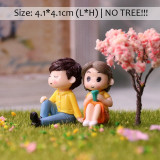 BAIUFOR Lovers Couple Miniature Mini Doll DIY Terrarium Figurines Fairy Garden Decor Valentine's Day Gift Home Accessories