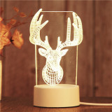 LED light creative 3D LED night light table lamp children bedroom decoration Christmas gift decoration home
