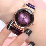 Luxury Fashion Women Watch Geometric Roman Numeral Quartz Ladies watch Magnet Buckle Mesh Strap WristWatch Gold Reloj Mujer