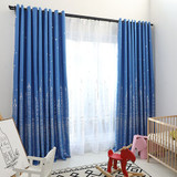 Cartoon Castle Thick Blackout Curtains for Kids Room
