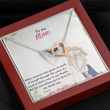 Mother's Day Gift [Best Gift 2021] Luxury Interlocking Hearts Necklace - Mom - When Someone Has
