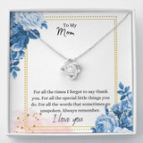 Mother's Day Gift [Best Gift 2021] Luxury Love Knot Necklace - Mom - Always Remember