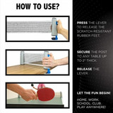 Portable Retractable Table Tennis Net 50% OFF and FREE Shipping