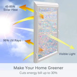 Rainbow Privacy Window Film More than 50% Off + Free Shipping