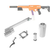Worker Mod Prime Bridge Chamber Kit Red Red Silver for AF Nexus Pro Blaster Toy