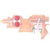 Worker Mod 2PCS Flywheel Groove Type Metal for Nerf Stryfe/Rapidstrike Toy