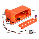 WORKER MOD luminous light Battery Cage Orange for Prophecy-R Blaster Nerf Modify Toy