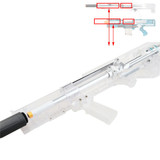 WORKER MOD Stefan Breech Short Dart Scar Tube Barrel Kits Metal for Longshot Toy