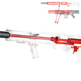 WORKER MOD Stefan Breech Short Dart Scar Tube Barrel Kits Metal for Longshot Toy