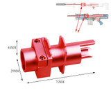 Worker Mod Short Darts Upgrade Kit Metal Red for Nerf LongShot CS-12 Modify Toy
