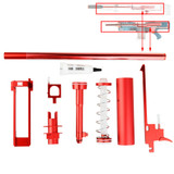 Worker Mod Short Darts Upgrade Kit Metal Red for Nerf LongShot CS-12 Modify Toy
