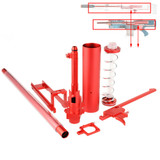 Worker Mod Short Darts Upgrade Kit Metal Red for Nerf LongShot CS-12 Modify Toy