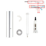 Worker Mod Short Darts Upgrade Kit Metal Silver for Nerf LongShot CS-12 Modify Toy