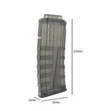 BlasterMod 12-Darts Magpul Style Magazine Clip Replacement Plastic for Nerf N-strike Elite Blaster Toy