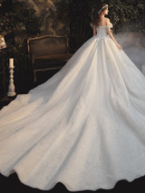 onlybridals Amazing white tulle lace long prom gown, formal dress