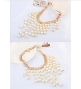 Multi layer Tassel Pearl Necklace