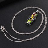 Rainbow Crystal Pendant Necklaces