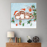 Christmas Owls Diamond painting