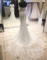 onlybridals Cheap Romantic Wedding Dress Lace Retro Bridal Gown Mermaid Wedding Custom