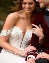 onlybridals Cheap Romantic Wedding Dress Lace Retro Bridal Gown Mermaid Wedding Custom