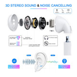 Bluetooth 5.0 Wireless Earbuds Pop-ups Pairing Wireless Charging Case Earphones