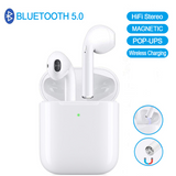 Bluetooth 5.0 Wireless Earbuds Pop-ups Pairing Wireless Charging Case Earphones